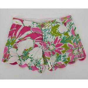 Lilly Pulitzer Buttercup Shorts Women's Size 4 Flamingo Pink Don't Give a Cluck